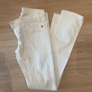 Current/Elliott Cream Denim Pants